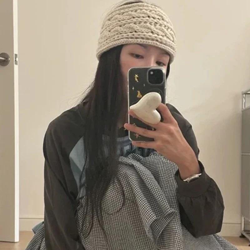 1pc Winter Warm Headbands,Women Ear Warmers Knitted Headbands,Thermal Twist Bow Headband Cable Knit Headbands for Sports Skiing