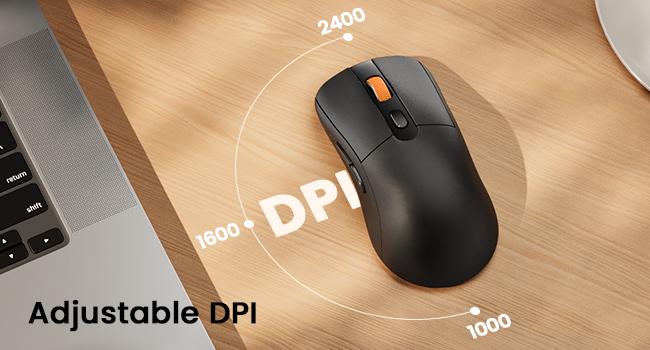 Bluetooth Wireless Mouse for MacBook Pro/Air, USB C Mouse, EM15 Rechargeable Compact Portable for Laptop, iPad, Tablet, Chromebook-Black