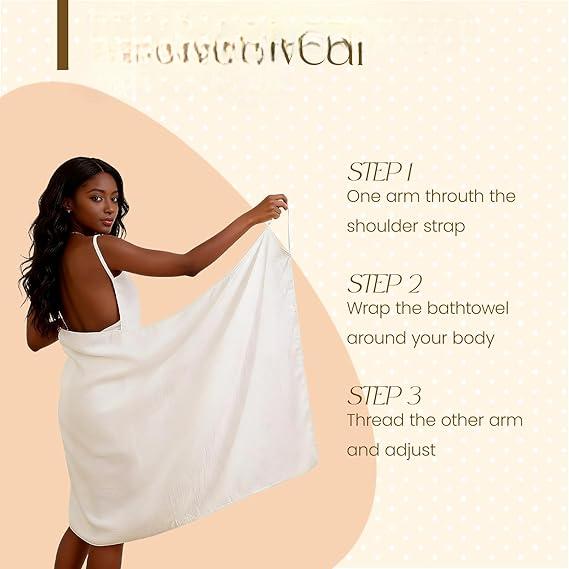 Sexy Backless Towel Dress, 100% Cotton Towel Material, Wearable Bath Towel for Women