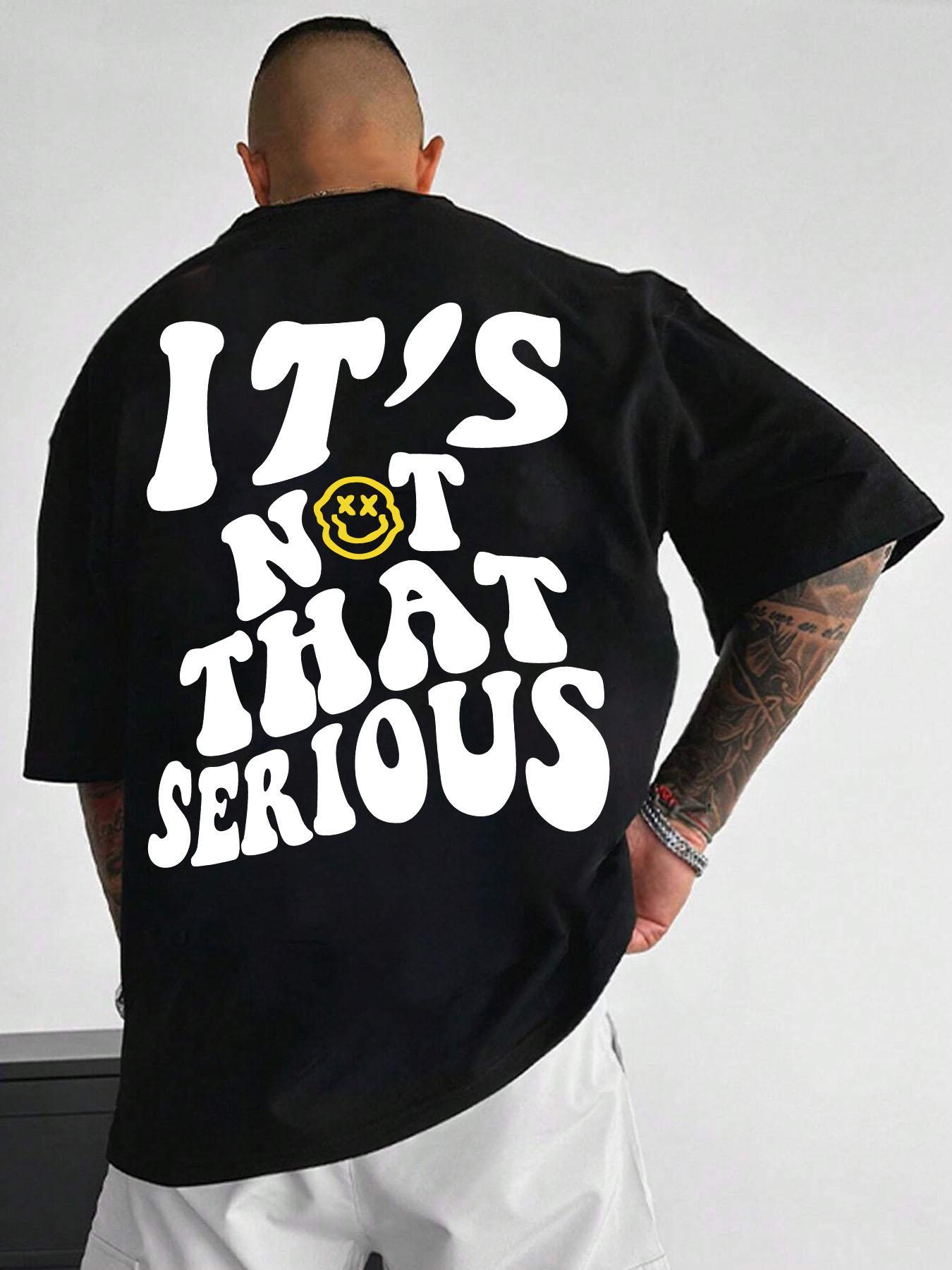 Men's Cartoon Letter Graphic Print Round Neck Knitted Sleep Tee, Regular Fit Casual Short Sleeve Pajama T-shirt, Men's Summer Sleepwear, National Day Offers