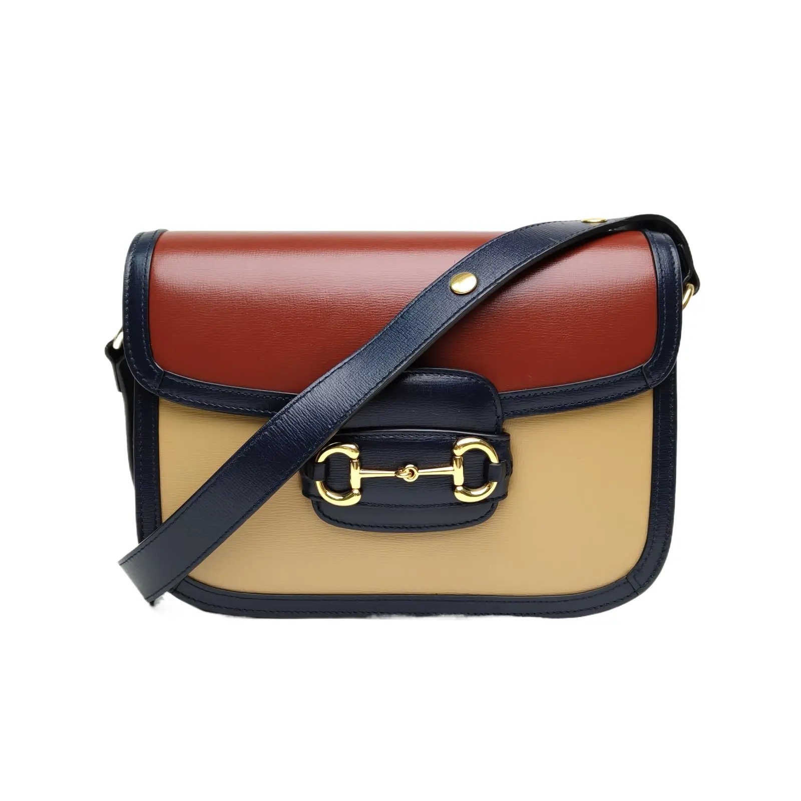 Pre-owned GUCCI Horsebit 1955 Saddle Bag Small 25 P226865873