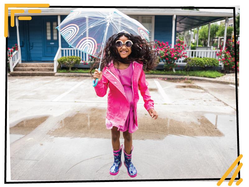 Lone Cone Kids Rain Boots for Girls & Boys – Waterproof Natural Rubber Toddler Rain Boots with Non-Slip Outsole & Easy Pull Handles – Solid, Pattern & Glitter Designs