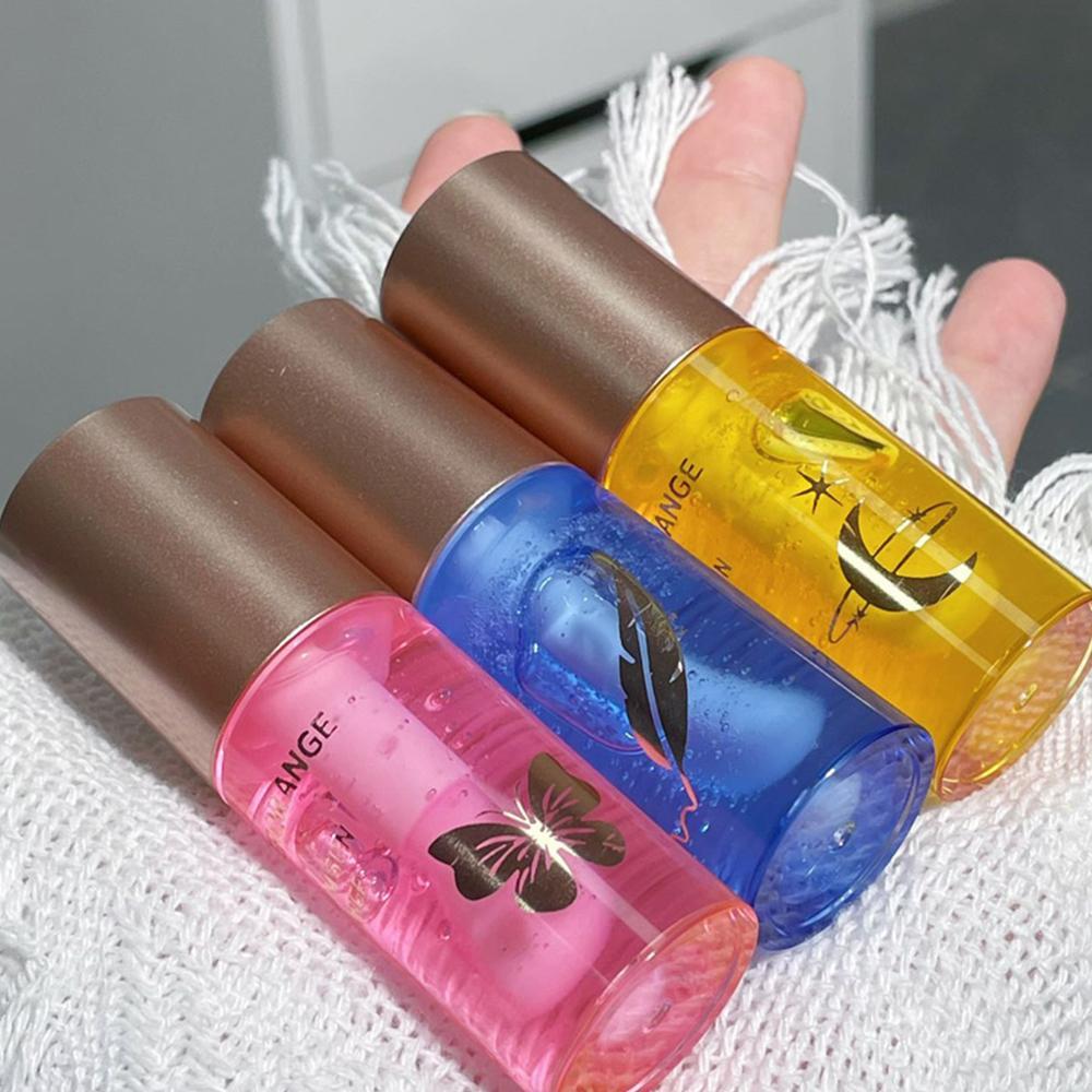 Moisturizing Lip Oil Transparent Lip Gloss, 3 Counts Moisturizing Lip Volumizer for Fuller Lips, Perfect Lip Gloss Oil for Makeup Lovers