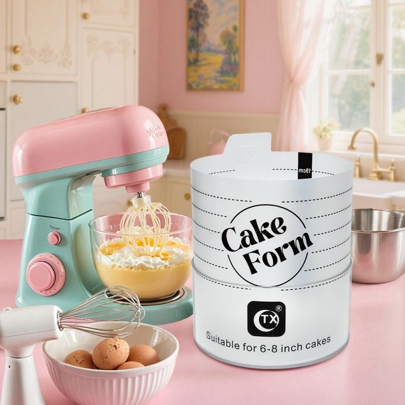 Adjustable Round Cake Ring Mold Retractable Fondant Mousse Cake Ring Acrylic Circle Baking Ring Cake Tools Round Cake Form Kit