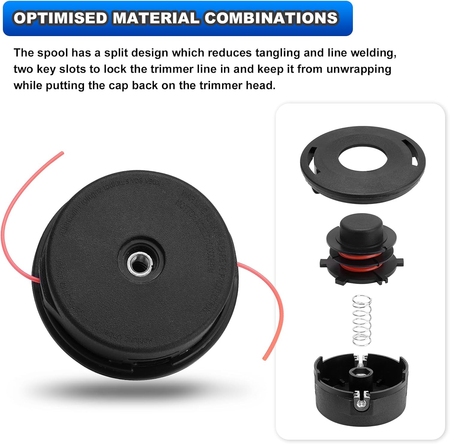 5-Pack 25-2 Trimmer Head 4002 710 2108 for String Trimmer Weed Eater Compatible with Stihl FS55 FS56 FS70 FS80 FS85 FS90 FS91R FS94R FS100RX FS110 FS111RX FS120 FS130 FS131 FS240 Replace#4002 710 2191