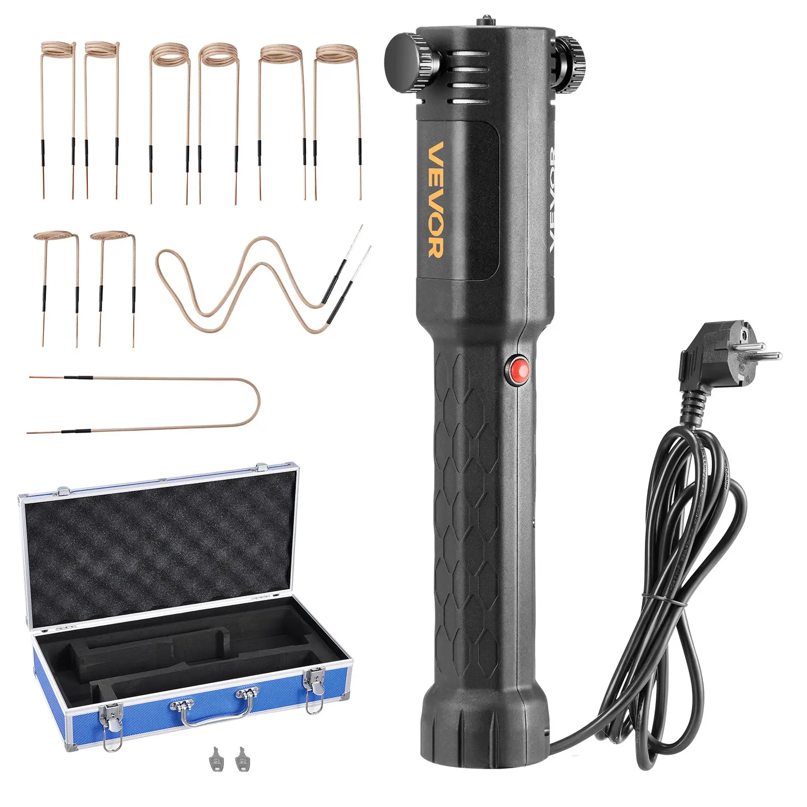 【DealsForYouDays】VEVOR Induction Heater Bolt Removal, 1100W 110V Magnetic Induction Heater Kit, Handheld Nut Buster Tool for Rusty Screw Removing, Car Garage Repairing Tools with 10 Coil and Box