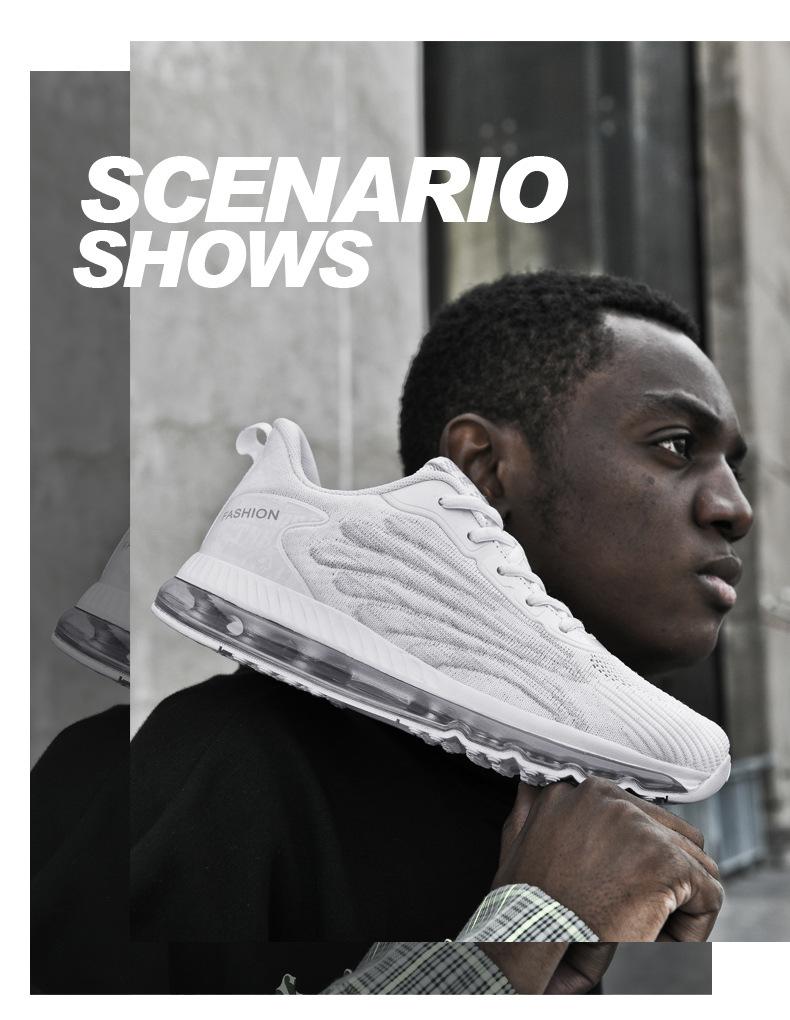 Mesler Men's Sporty Solid RoundToe Laces Trainers, Fashionable Lace UpFront Mesh Breathable Comfortable Sports Air Running Shoes Sporty Lightweight Breathable Running Shoes For Exercise & Daily Wear