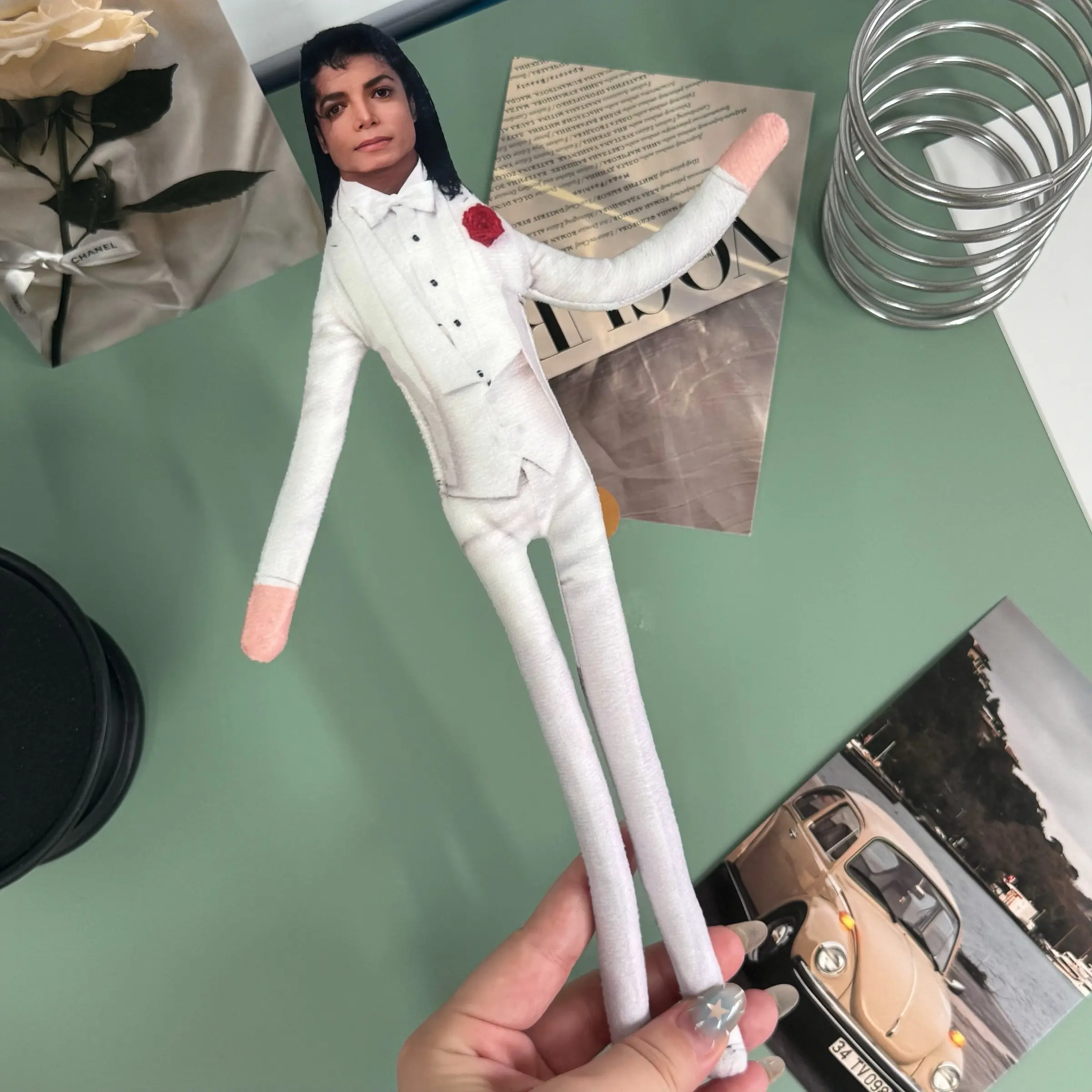 New Michael Jackson Plush Toy, Room Decor, Poseable, Moveable Stuffed Animal, Adult and Child Toy Gift, Boy Girl Birthday Present, Soft and Cuddly
