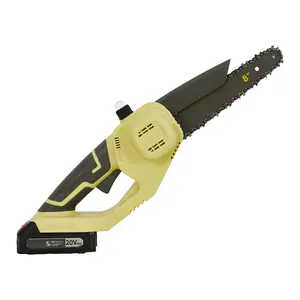 8 Inch Brushless Cordless Electric Mini Chainsaw Compatible with 20V Battery, Low Kickback Compact Chainsaw Equipped with Automatic Oiler, Battery Powered Handheld Saw for Tree Pruning, Trimming, Storm Debris Clean-Up & Wood Cutting