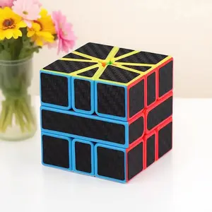 Magic Domain Culture Meilong Carbon Fiber SQ-1 Magic Cube  tungsten cube   - Competition-Specific, Smooth-Turning Toy for Elementary & Middle School Students, Ideal Birthday Gift