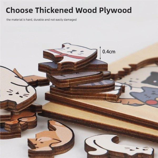 (TK Temu only supports self pickup)Animal Wooden Jigsaw Puzzles with Photo Frame,50 Pieces Pet Unique Shape Puzzle Educational Toys,Birthday Gifts for Adults Kids Girlfriend