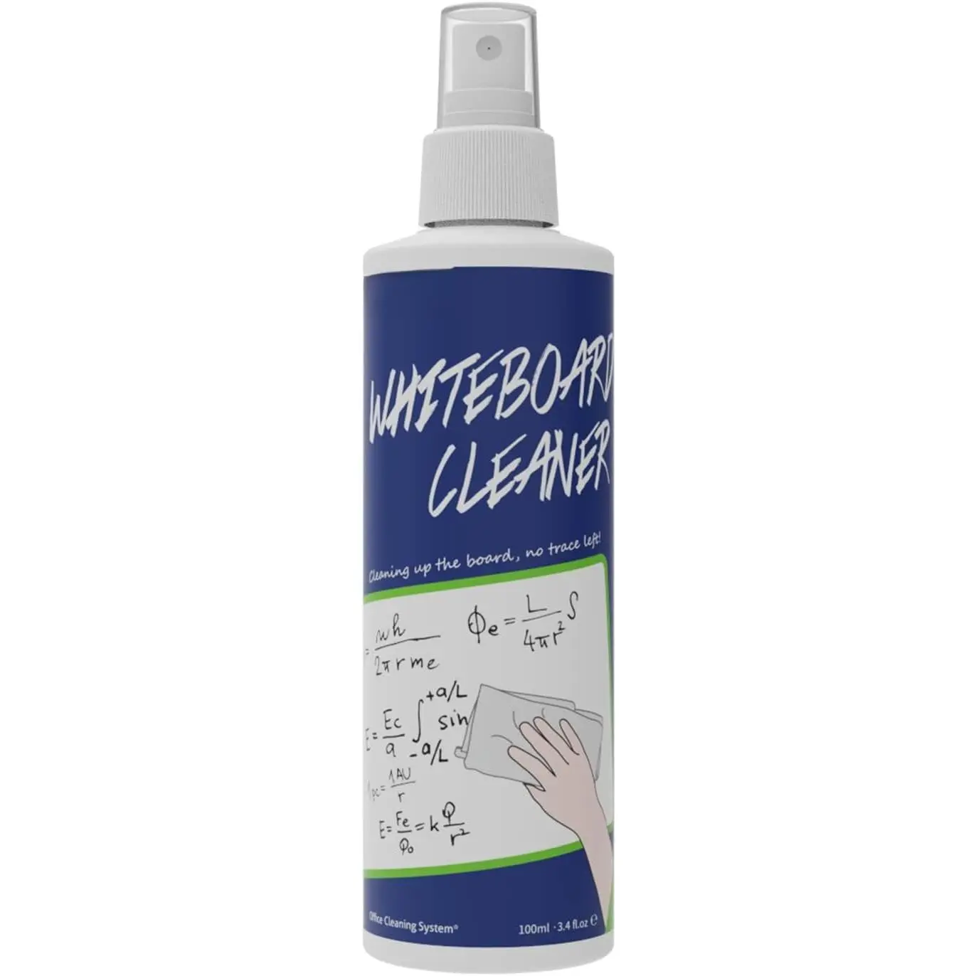 Dry Erase Cleaner, 3.4 fl oz Whiteboard Cleaning  | AP Certified, ASTM D4236, Low Odor, Effective Cleaning, Mild Formula, Atomizing Nozzle, Classroom Office  Use