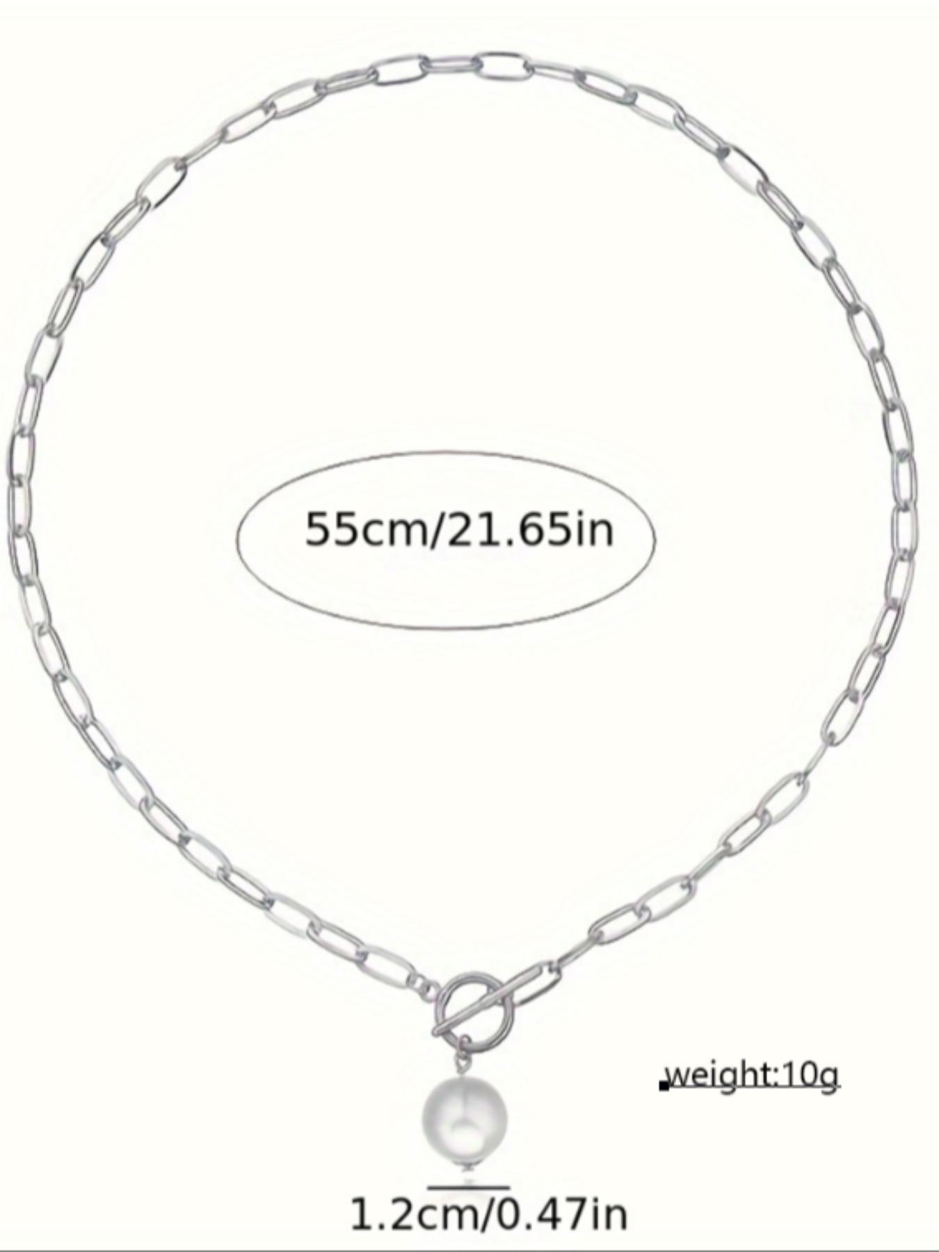 Fashion Faux Pearl Decorated Necklace for Women for Gift, Clavicle Matching Necklace, Stainless Steel Jewelry for Party, Daily Decor, Trendy All-match & Exquisite Jewelry for Birthday Gift