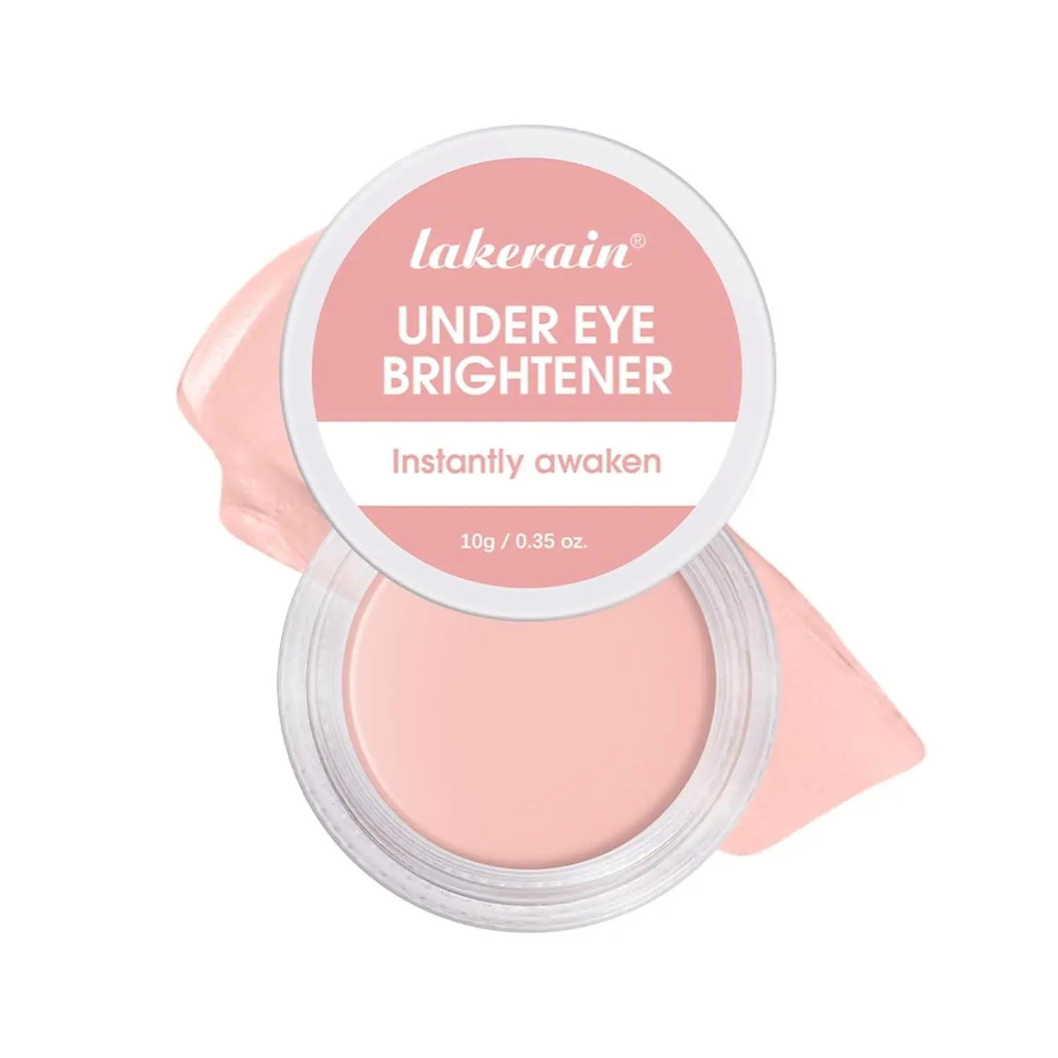 Women's Under Eye Brightener & Concealer - Hydrating Color Corrector for Dark Circles, Lightweight Cream with Hyaluronic Acid & Shea Butter, Smooth Blendable (Light Rose, 1)