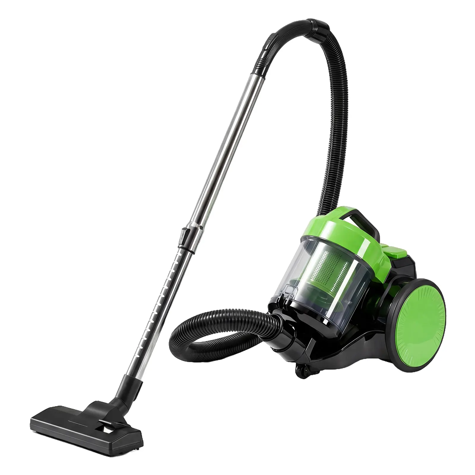 Bagless Canister Vacuum, 1.8L Large Dust Cup Home Vacuum Cleaner, Powerful Suction, Washable HEPA Filter, Lightweight Portable Design for Carpets and Hard Floors