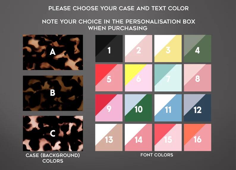 Custom Personalized Monogram Tortoise iPhone Case.Suitable for iPhone 17 Pro Max, 16 Plus, iPhone 15 Pro, iPhone 14 Pro, iPhone 13 Pro, iPhone 12.Holiday gift