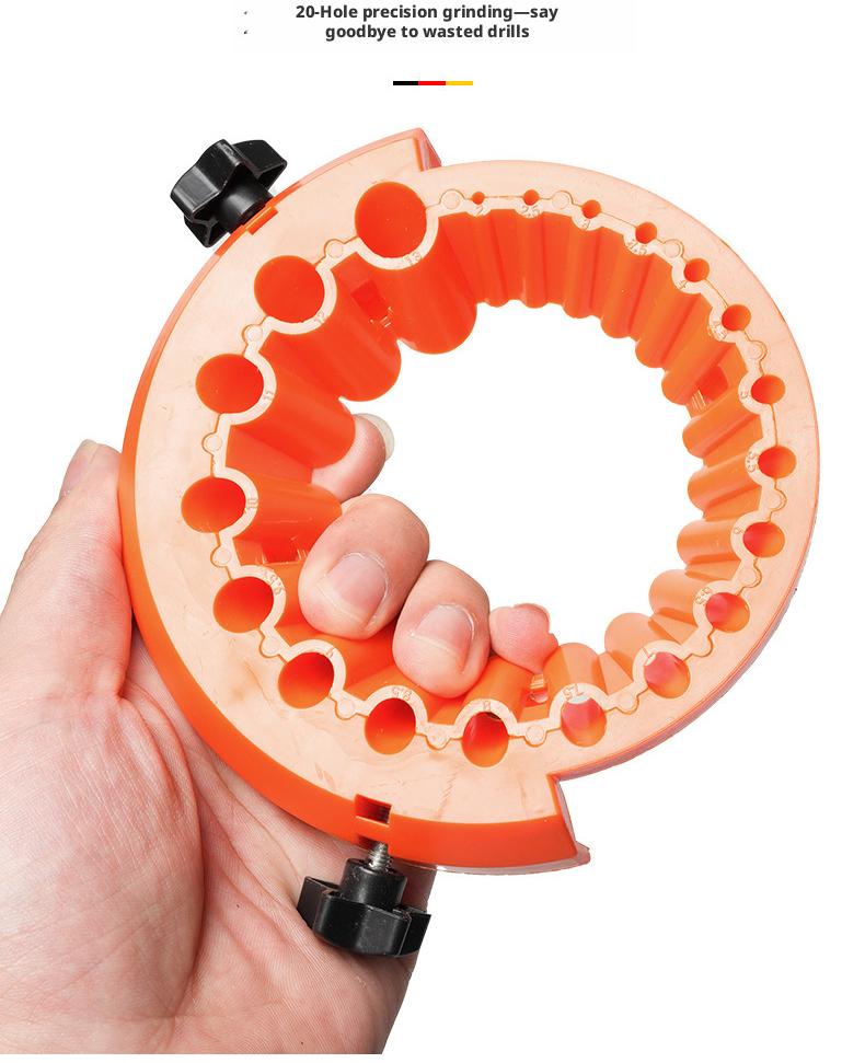 2PCS Drill Bit Sharpening Tool, Multifunctional Angle Grinding Drill Bit Sharpener, Old Drill Bit Grinder,Power Brill Bit Grinding,Drill Repair Kit,Power Tools