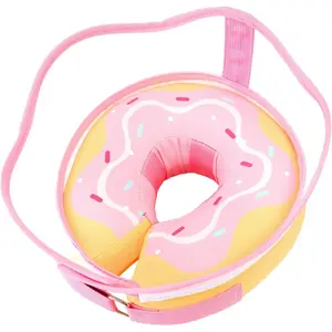 Inflatable Dog Cone Collar with Removable Clear Protective Shield, Soft Pet Recovery E-Collar for Dogs After Surgery, Adjustable Dogs Cone Collar to Prevent Licking Biting Scratching (Pink, XX-Large)