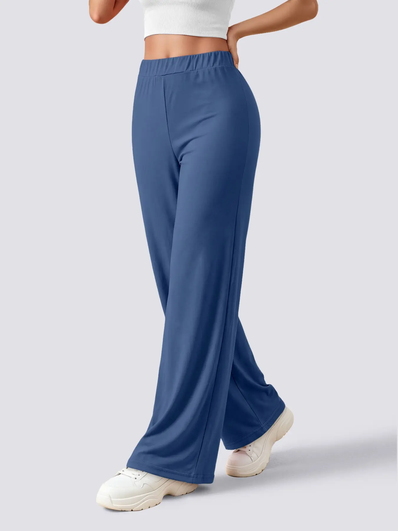 Women's Casual Loose Wide Leg Long Pants, Soft Comfortable Material, Fashion Simple Style, All Seasons