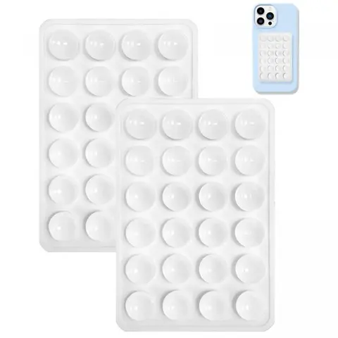 1PCS Silicone Suction Phone Case Mount,Non Slip Suction Cup Phone Mount,Hands-Free Phone Accessories Holder for Selfies and Videos,Silicon Adhesive Phone Stand Sticky Cellphone Smartphone