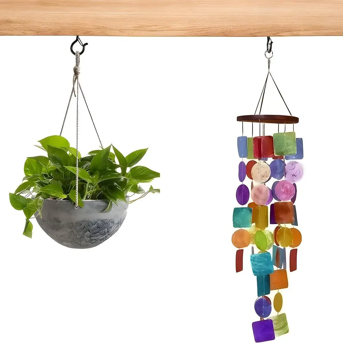 Heavy-Duty Safety Buckle Q Hanging Hooks, Easy Release S Hooks for Outdoor Fairy Lights, Christmas Party & Yard Decor Use