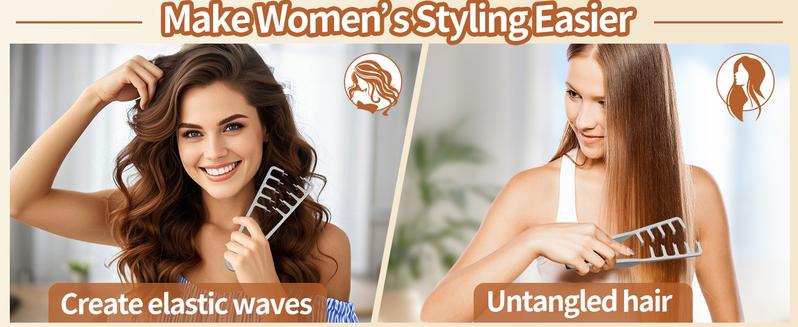 Puff Texture Styling Comb Natural Curl Perm Tool Root Volume Cover Hair Gap Beauty Brush, Hair Care Accessory, Easy Use