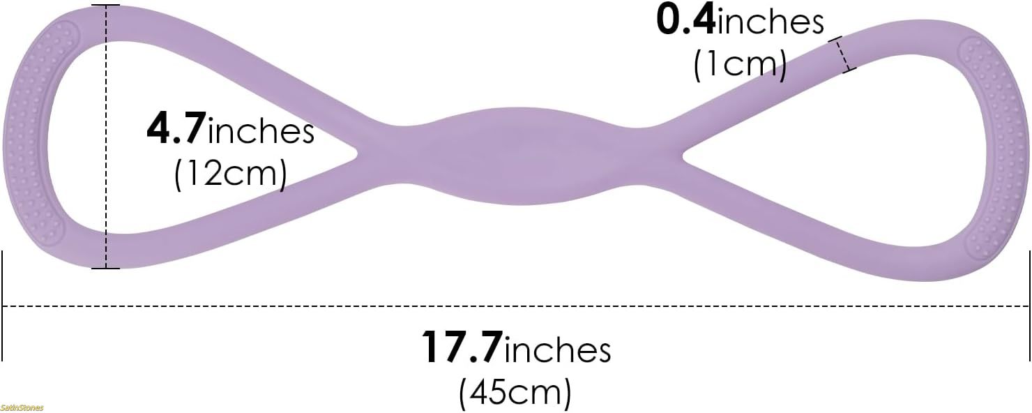 Resistance Band with Handles Upgraded Figure-Eight Elastic for Home Fitness Durable Multi-Use Arm Back Shoulder Chest Training Gear Ideal for Yoga Pilates Full Body Stretching Portable Exercise Equipment