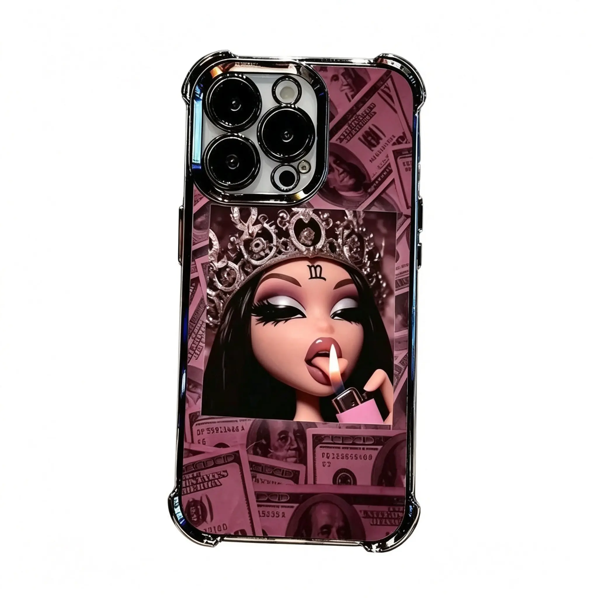 Bratz Doll Phone Case for iPhone 17 16 15 14 13 12 11 Pro Max Plus Samsung S21 S22 S23 S24 S25 Transparent Soft Back Drop Protection