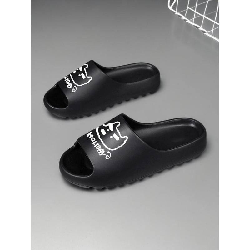 (New)Women's Cute Cartoon Dog Pattern Slides, Casual Soft Comfortable Home Slippers, Non-slip Slippers for Indoor & Outdoor Wear, Girl(Gift)11