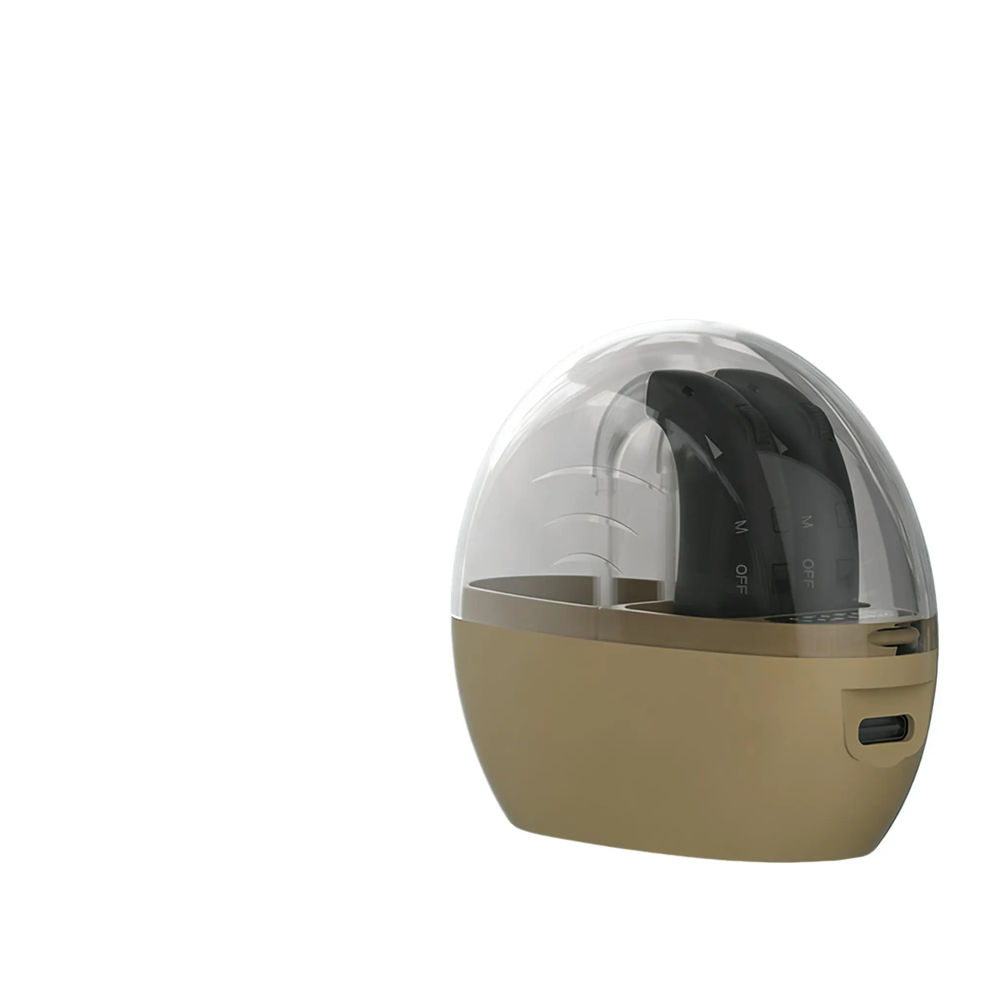 Invisible Hearing Aid for Adults with Hearing Loss, Behind-The-Ear Magnetic Charging Box, Noise Reduction, Natural Sound, USB Rechargeable