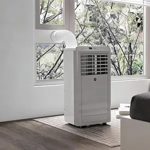 14,000 BTU 4-in-1 Portable Air Conditioner with Heat – Cooling, Dehumidifier, Fan & Sleep Modes for Rooms up to 700 Sq.Ft – Remote, 24H Timer, LED Display - White