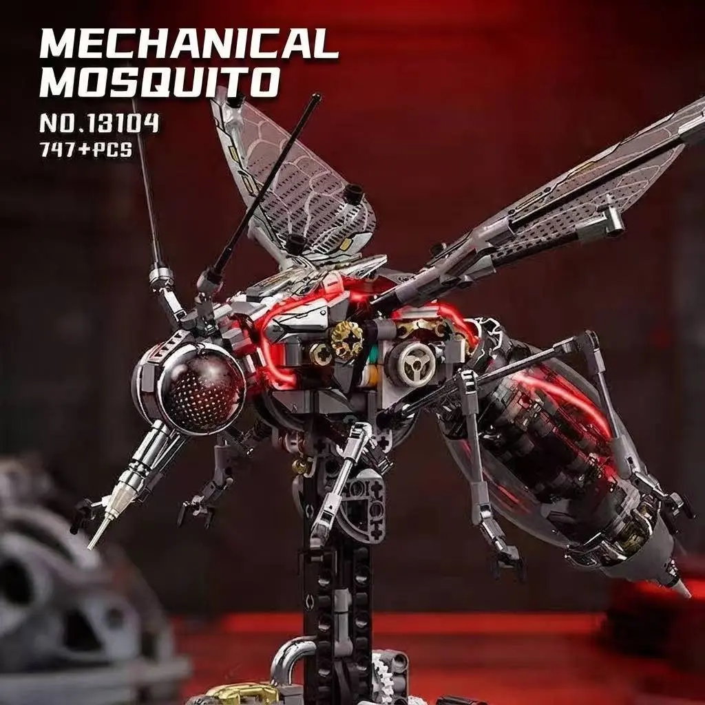 Futuristic Robot Bionic Mosquito Blocks, Deluxe Steampunk Engineering Kit for 12+ Year Olds, Premium ABS Construction Bricks for STEM Learning, Action Figures Collection, Perfect Birthday Presents, 2026 Back to School
