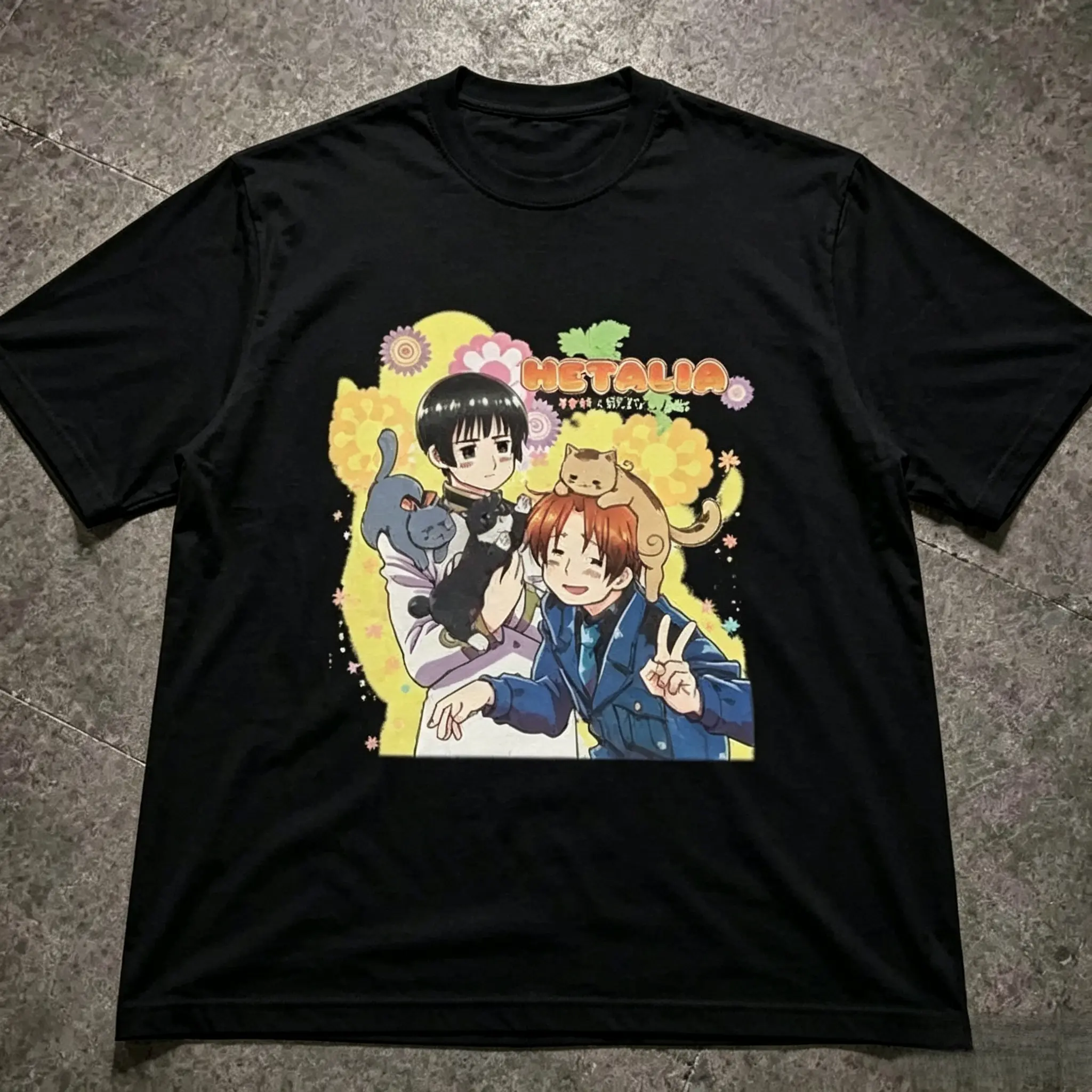 [Sale up to 30%] Hetalia Unisex Anime T-Shirt, Vintage Anime T-Shirt, Vintage Funny T-Shirt, Gift For Fan