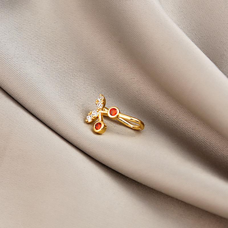 New star-shaped nose ring, simple U-shaped copper micro-inlaid non-piercing nose stud, trendy accessory