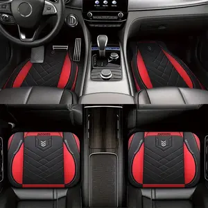 Universal Stylish Printed Car Floor Mats Set of 4, Easy to Clean, Dirt-Resistant Design for Protection and Comfort