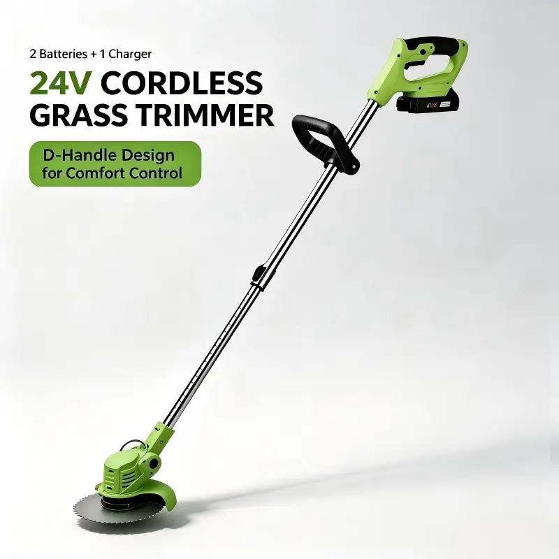 Wireless Handheld Grass Trimmer, Disassemblable Cutting Head, Lightweight Outdoor Equipment for Home Lawn Weeding & Trimming