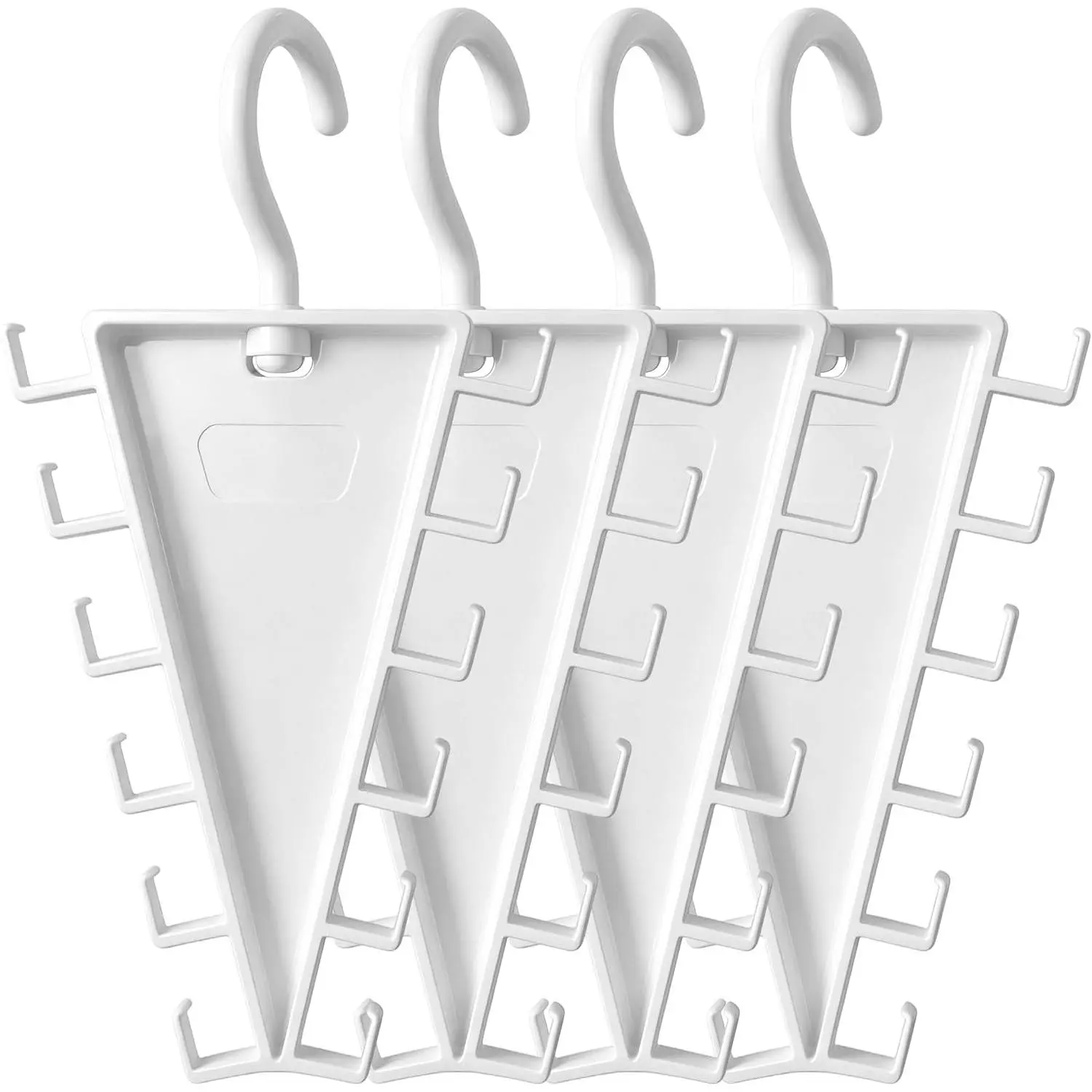 4 Pack V-Shaped Double-Sided Hangers, Space Saving Magic Hangers for Closet Organization, Storage Organization for Wardrobe Closet, for Multiple Clothes,Hats,Ties,Scarves,Shirts, Dorm Room Essentials