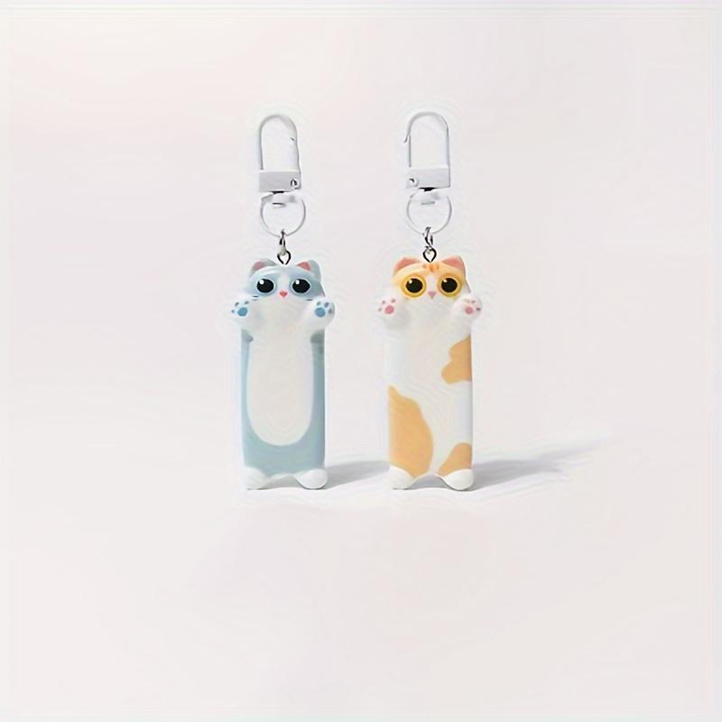 Adorable Cartoon Hug Cat Keychain Pendant Delicate Compact Jewelry Sweet Backpack Ornament with Versatile Design