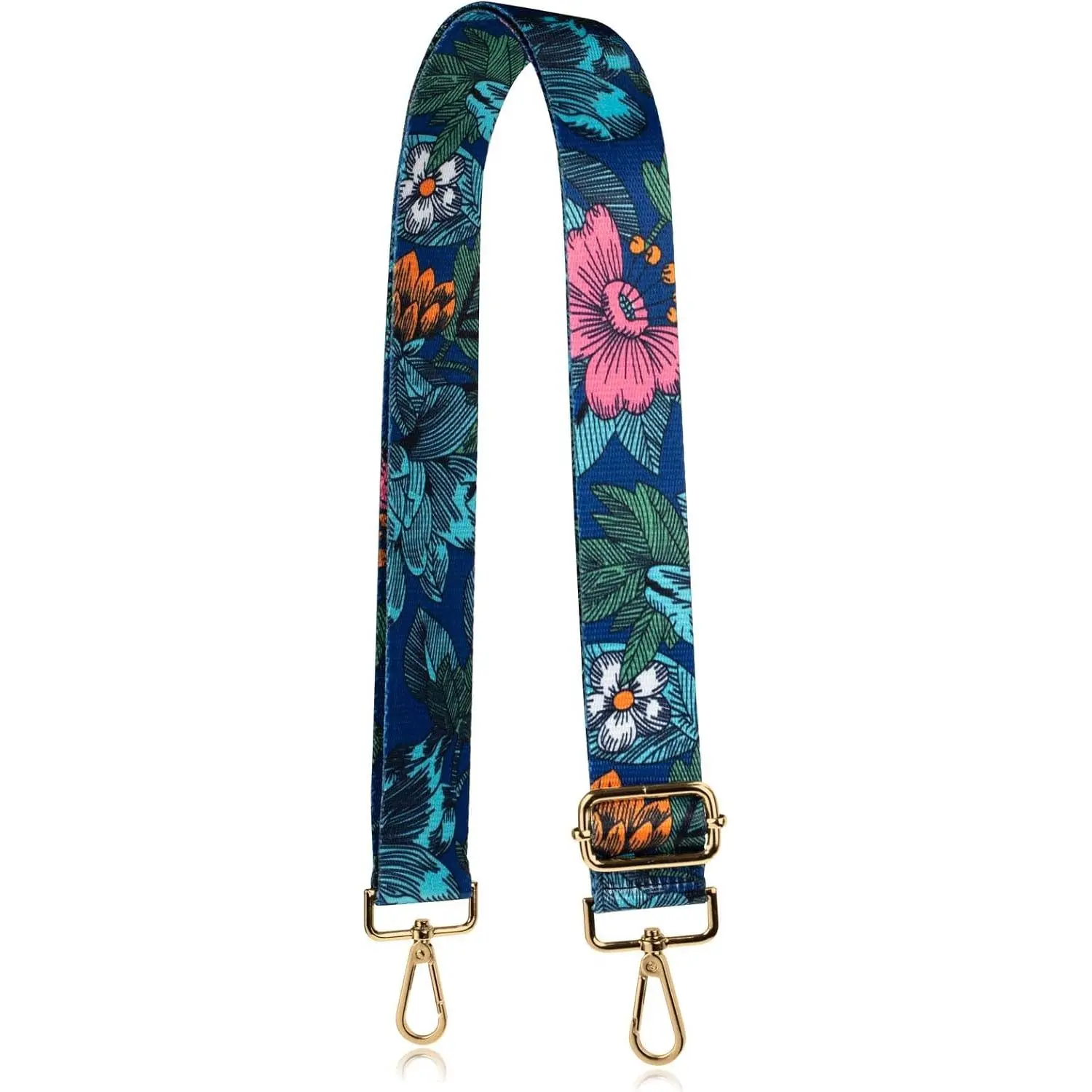 llzedrem Flower Purse Strps Replcement Crossbody  Bgs Wide djustble (Blue  hrdwre)