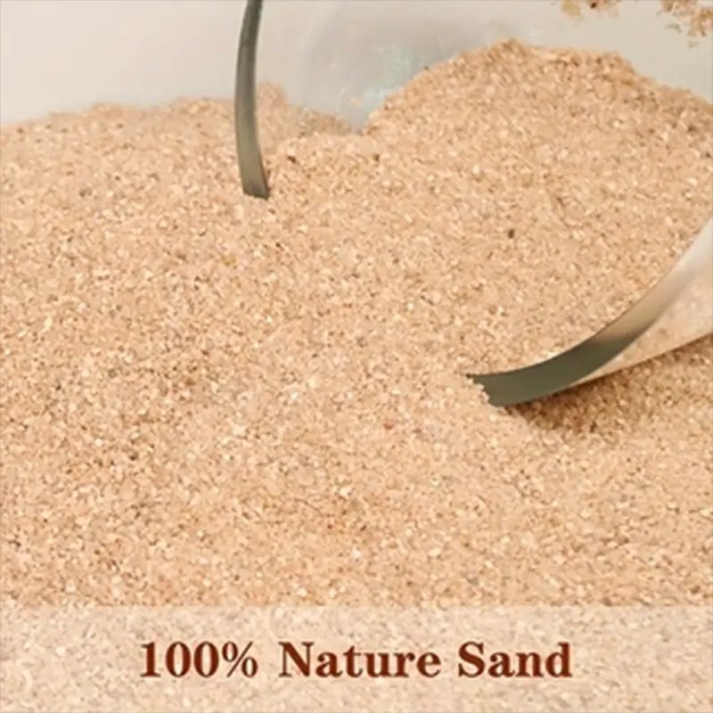 Natural Clean Native Fine Sand, Aquatic & Terrestrial Reptile Substrate, Lizard Frog Crab Turtle Hermit Crab Decorative Sand