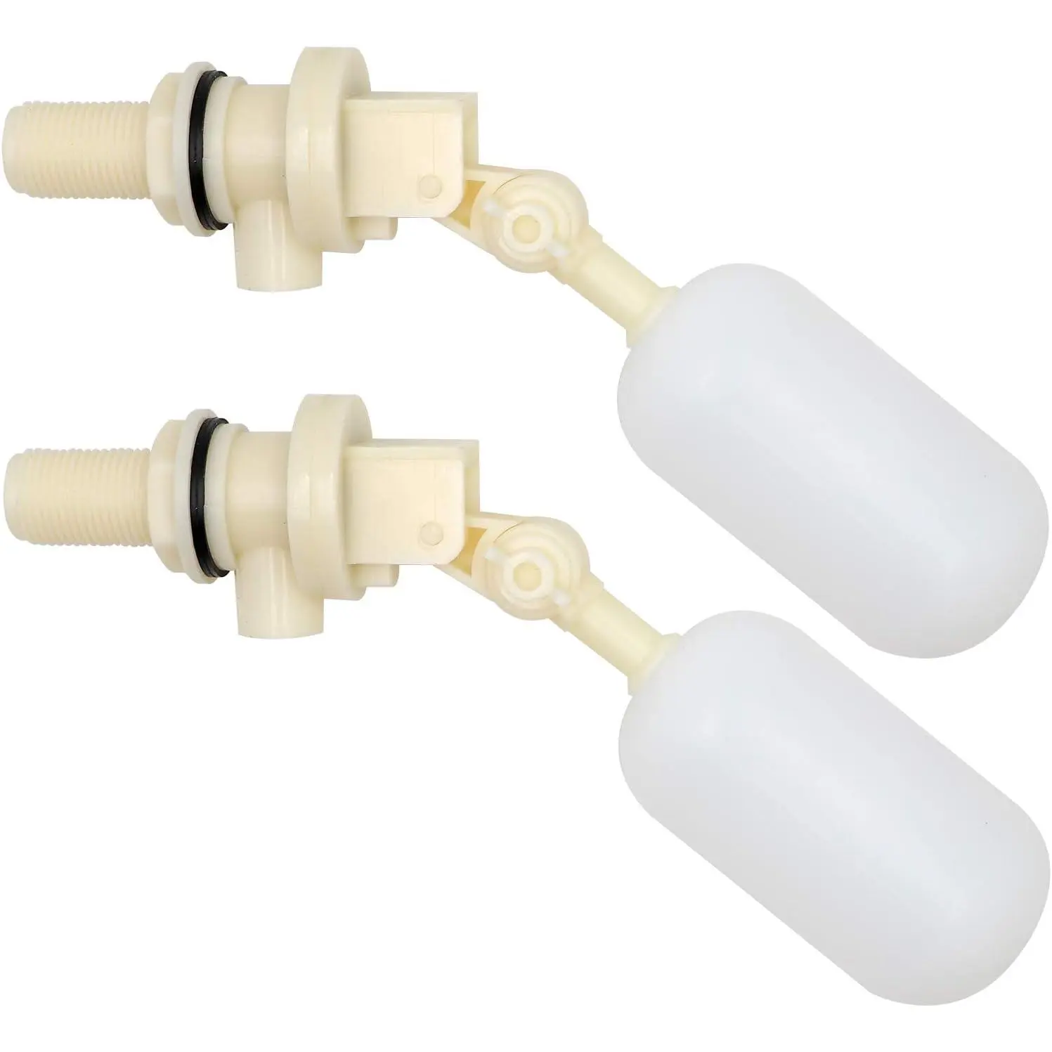 2 Pack Float Valve 1/2 Inch Water Float Ball Valve with Adjustable Arm Filter for Water Trough,Water ,Pool,Pond,Fountain,Automatic Waterer Bowl  Horse Goat Sheep Pig
