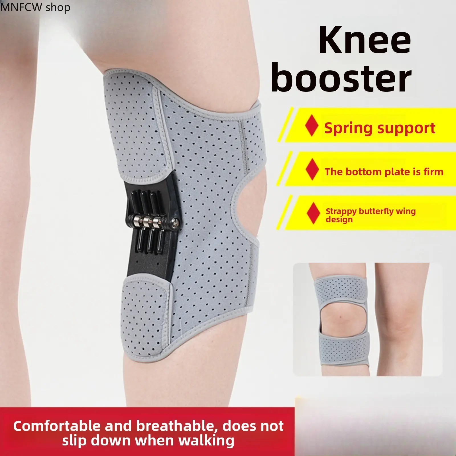 2026 Viral Knee Power Assistor Leg Exoskeleton Brace, Patella Knee Joint Support Walking Aid, Sports Fitness Recovery Assistive Device for Daily Use