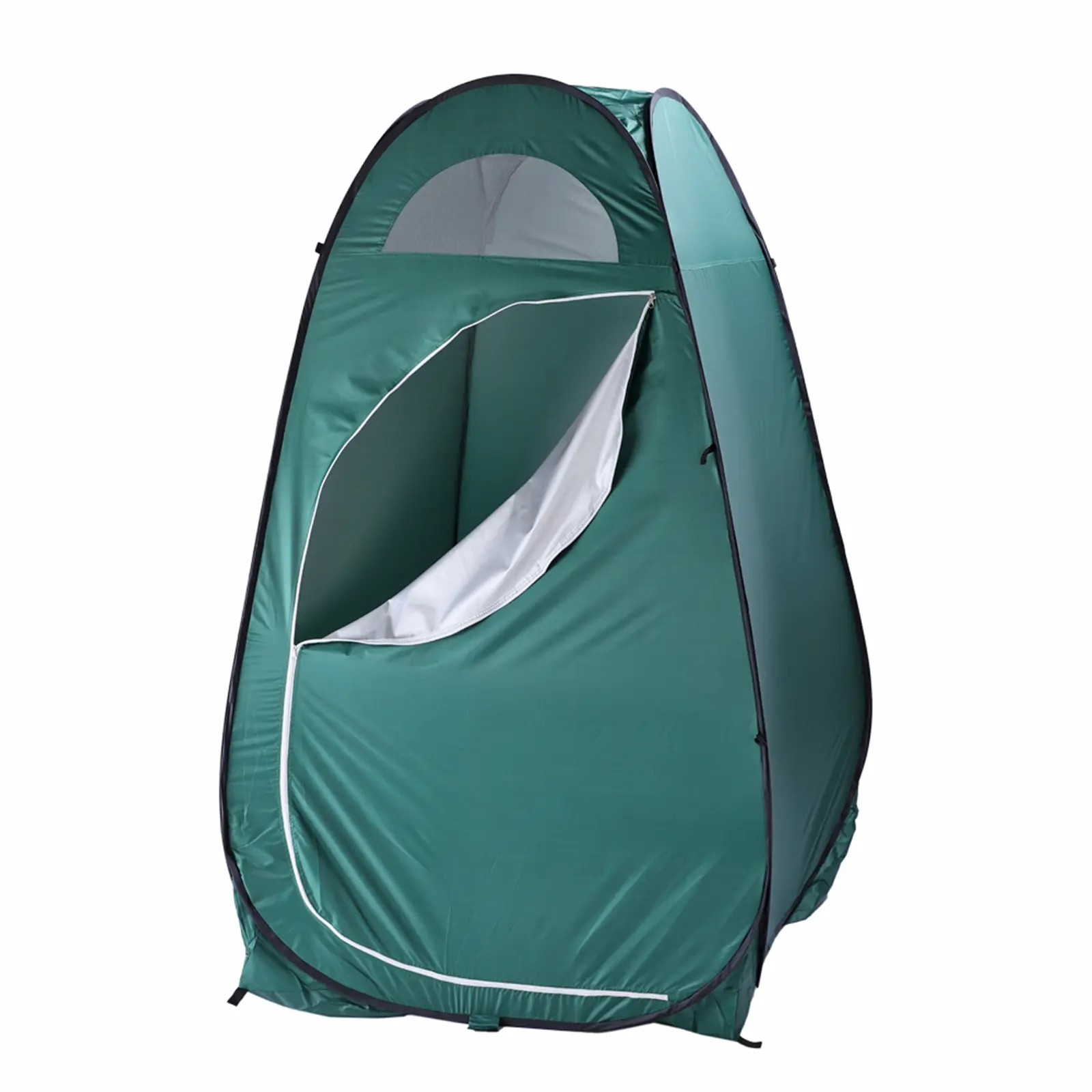 Portable Outdoor Privacy Shelter - Zipper-Equipped Windproof Wear-Resistant Camping Gear with 180t Silver Plasters & Steel, for Toilet, Dressing, Spray Tan, Fishing Use, Outdoor Shelter, Foldable, Interior Pocket, Waterproof, Privacy Booths, Steel Wire, S