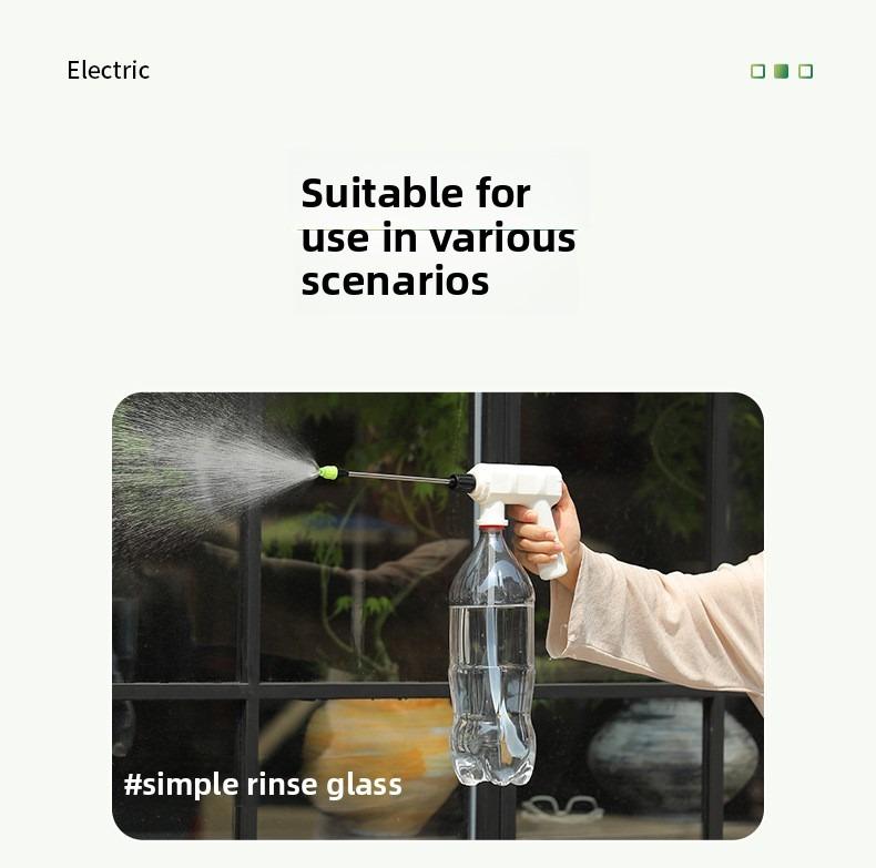 Electric sprinkler for watering flowers, cleaning, and sanitation; multi-functional sprinkler for household use.