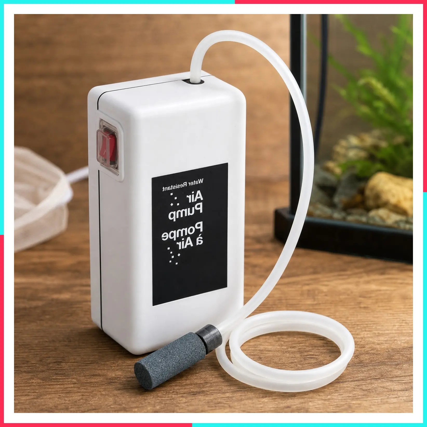 Bubbles Live Bait Aerator, Water Resistant Air Pump, Portable & Battery Powered