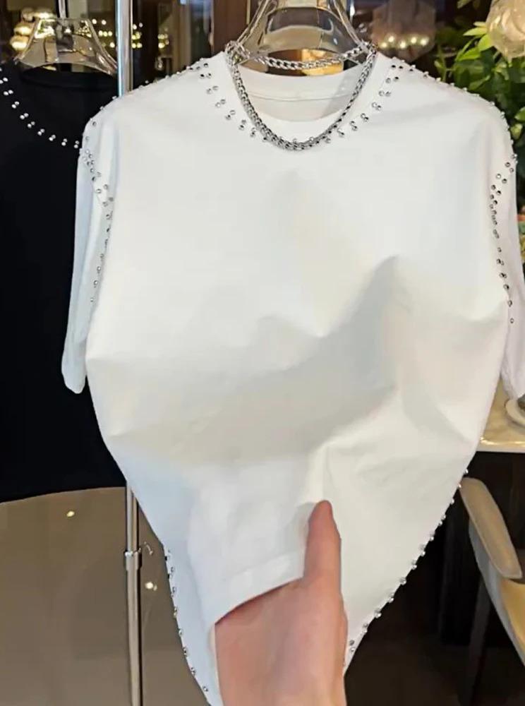 American Sle Heavy Du Casual T-irt Men's Spring Faion Loose Fit Svel Youth Leisure ort Sve Pure Color