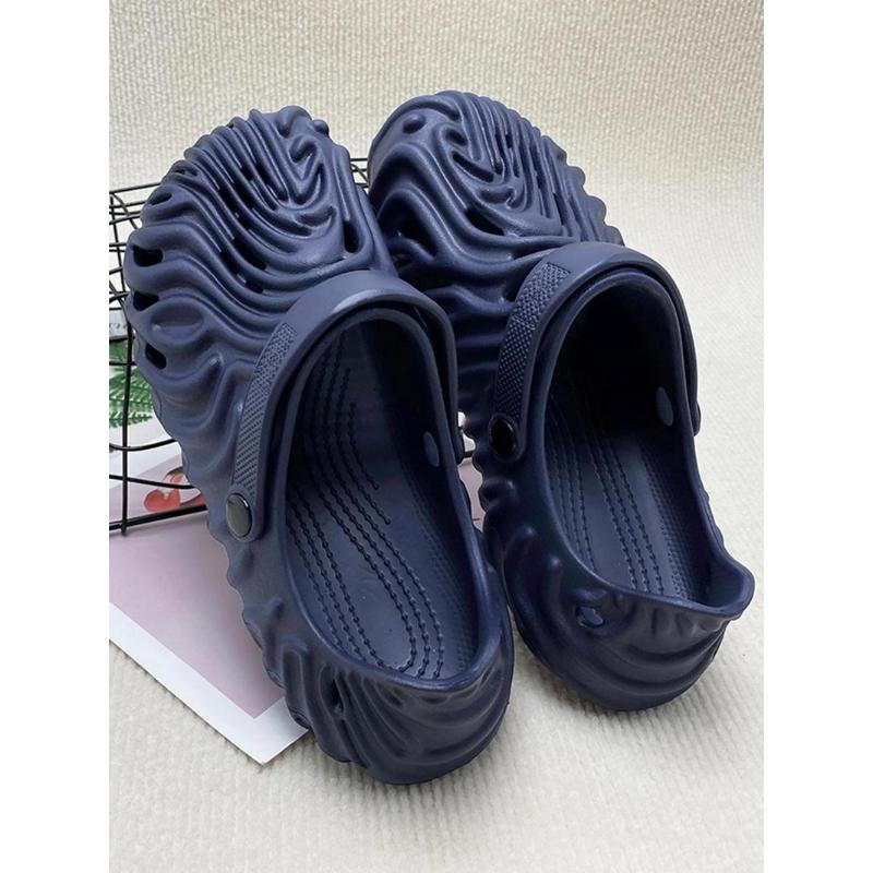 (New)Women's Textured Design Clogs, Casual Comfortable Breathable Clogs for Beach, Fashionable Shoes for Indoor & Outdoor Wear(Gift)11