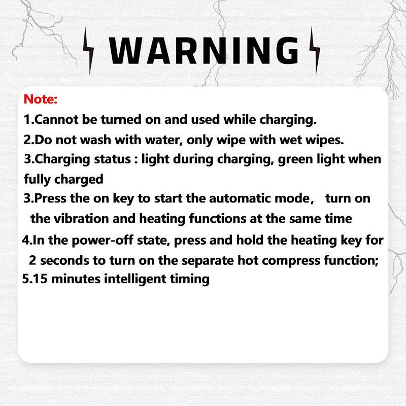 Electric Breast Massager, 3 Modes Vibration & 3 Modes Hot Compress Household Breast Care Machine, Personal Care Appliances for Women