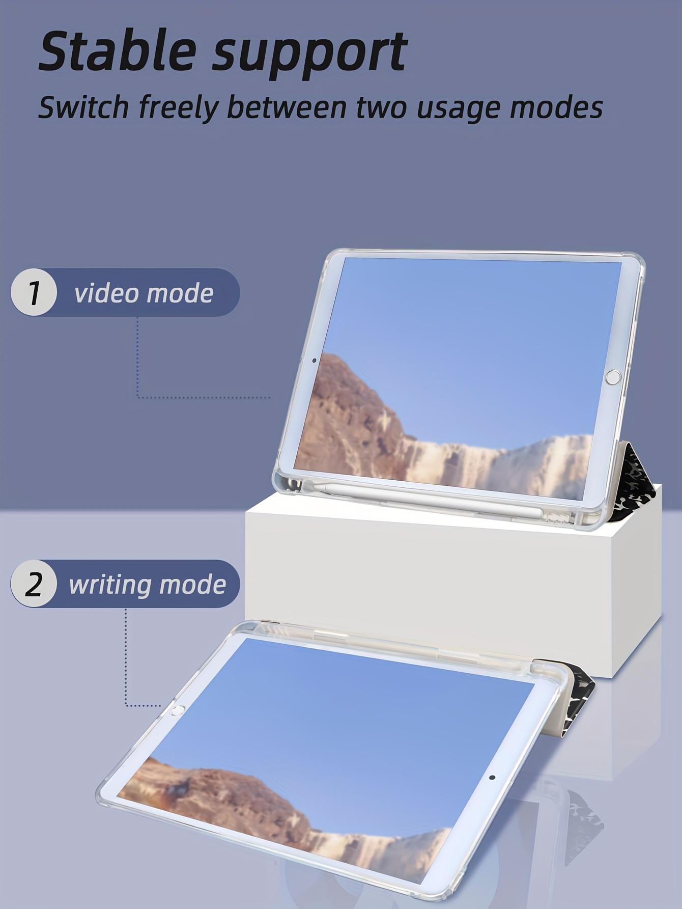 Notebook Pattern Case For Tablet, Wear-resistant Magnetic Suction Automatic Sleeping Wake Three-fold Two Stand Modes, New Literary Style Protective Cover, Suitable For Ipad Mini4/5/mini6/9.7/10.2/10.5/10.9/11/10 Generation Models. Pen Not Included