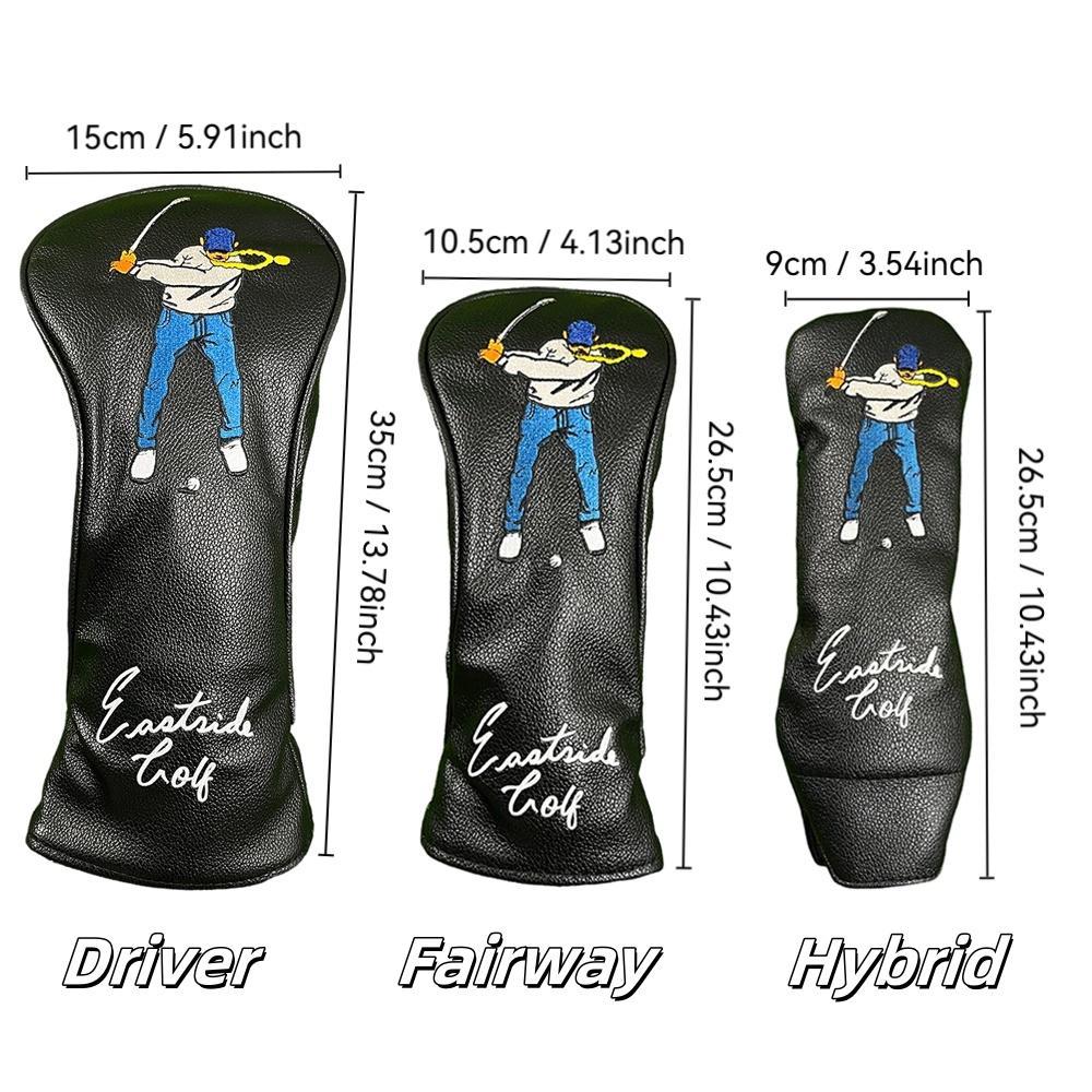 Golf Club Cover, 1 Count/ Golf Club Head Cover, Protective Cover for Drivers and Fairway Woods, Hybrid Cover, Golf Accessories, Golf Pack